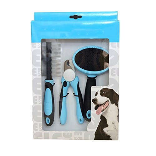 TY-JXSM Pet Henna Combs | Nail Clippers | Double Needle Combs Beauty Set Dog Supplies